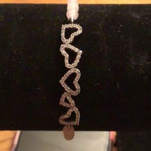 Sterling pink quartz bracelet